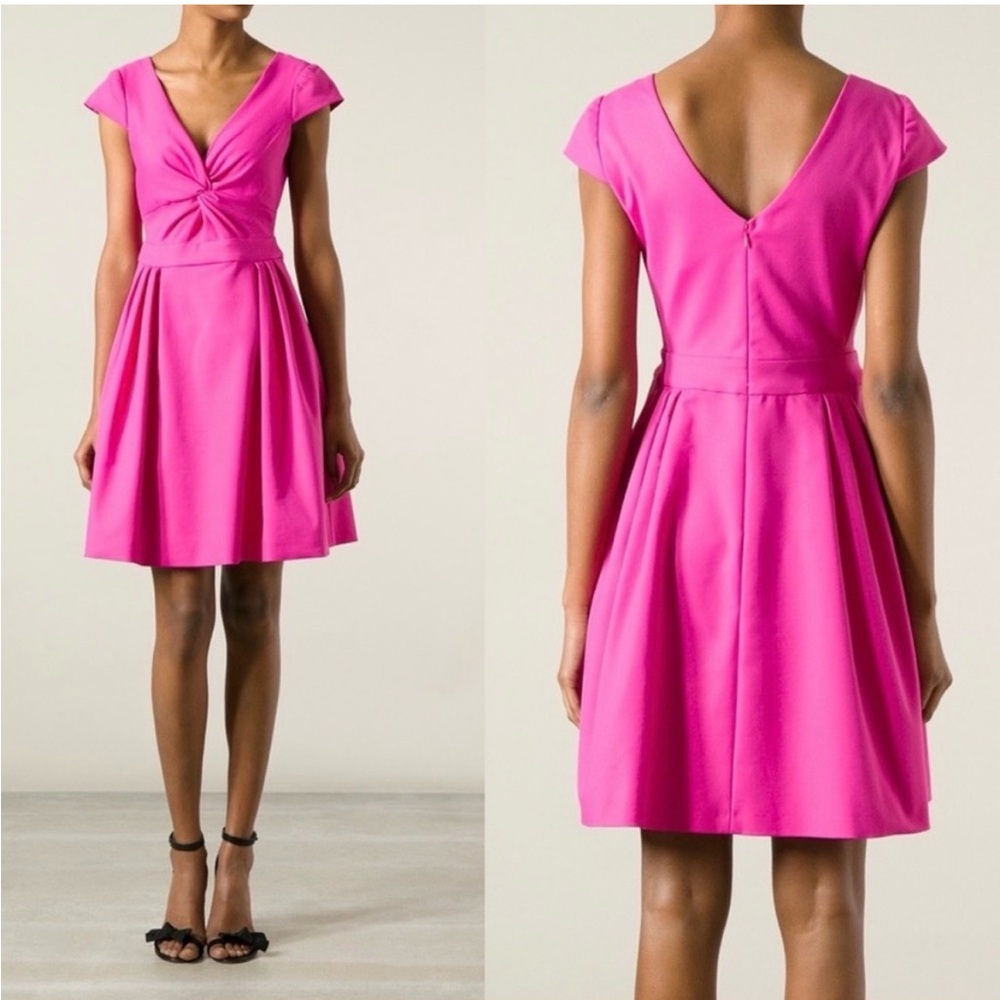 Armani Collezioni Fuchsia Cap Sleeve Mini Dress